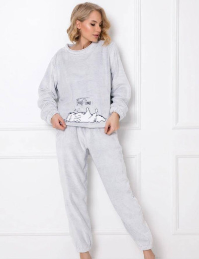 Теплый домашний комплект Aruelle MARTHINE, Цвет: светло-серый, Размеры: XS, изображение 2