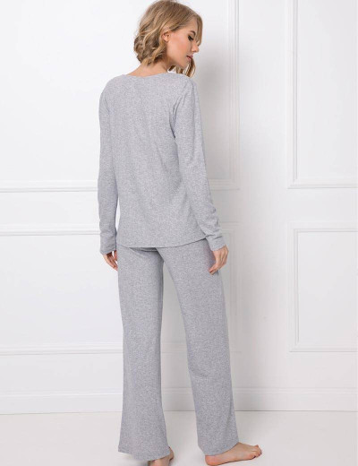 Домашний брючный комплект VIVIENNE, Цвет: серый, Размеры: XL, изображение 3