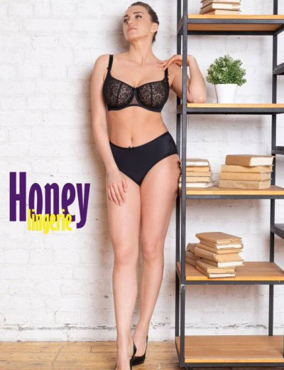 Бюстгальтер балконет мягкий Honey H40-21-L черный, Цвет: черный, Размеры: 95B, изображение 3 Бюстгальтер балконет мягкий Honey H40-21-L черный, Цвет: черный, Размеры: 95B, изображение 3