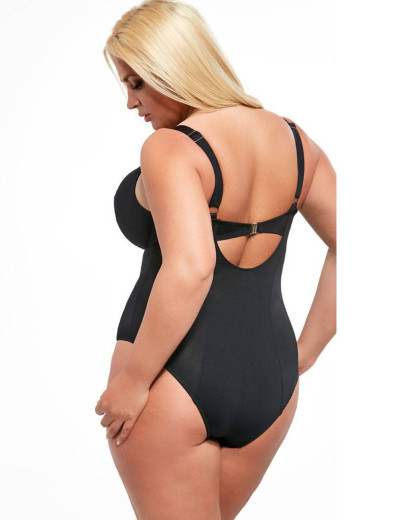 Черный закрытый купальник Kris Line BEACH BLACK BODY soft, Цвет: черный, Размеры: 90D, изображение 2