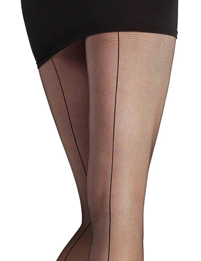 Колготки со швом Marilyn FLORES 516 20 den чёрный, Цвет: чёрный, Размеры: 4, изображение 2