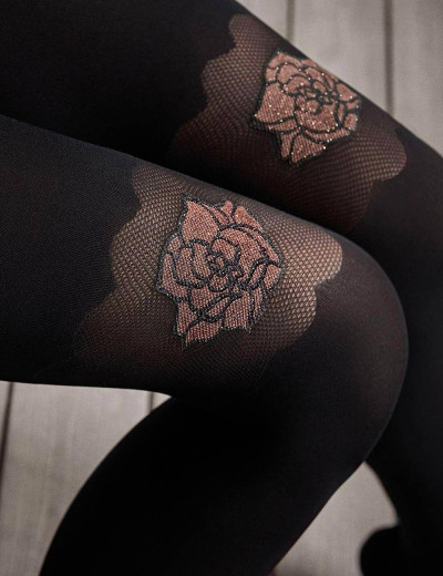 Фантазийные колготки Marilyn GUCCI G49 60 den черный, Цвет: черный, Размеры: 1/2, изображение 2