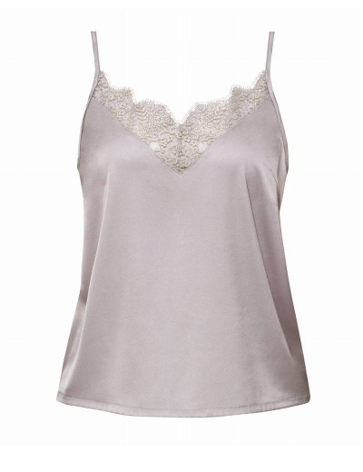 Атласная пижама с шортами Nipplex GALINA PAJAMAS, Цвет: мокка, Размеры: L, изображение 3