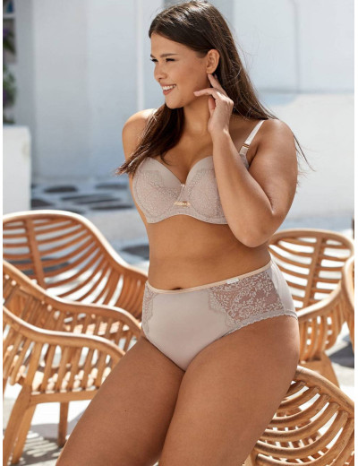 Бюстгальтер балконет Nipplex GALINA U, Цвет: мокка, Размеры: 75D, изображение 4