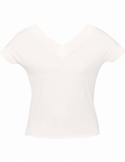 Комплект с шортами вискоза Nipplex IRYDA PAJAMAS, Цвет: экрю, Размеры: XL, изображение 3