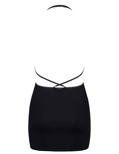 Сексуальная сорочка с трусиками Obsessive CANNDIS CHEMISE, Цвет: черный, Размеры: L/XL, изображение 4