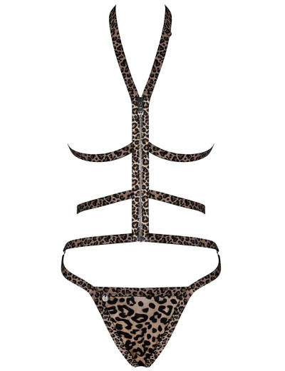 Дерзкий комплект Obsessive TIGRITA SET, Цвет: леопард, Размеры: XL/2XL, изображение 3