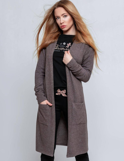Кардиган Sensis MILEE BROWN, Цвет: коричневый, Размеры: S/M, изображение 3