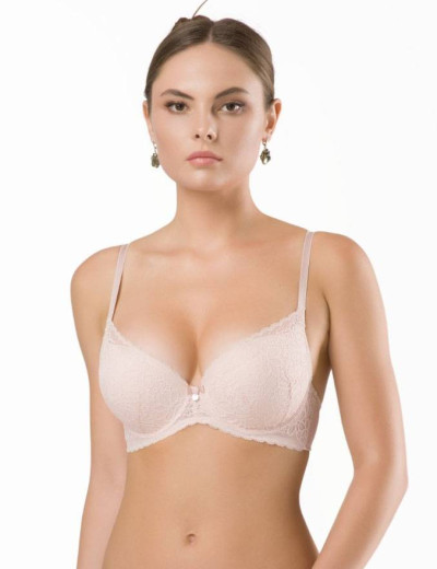 Бюстгальтер балконет с гелевым пуш-ап VOVA PATRICE V42733 серебристый пион, Цвет: серебристый пион, Размеры: 75A, изображение 3