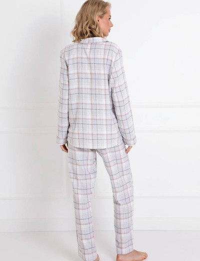 Фланелевая пижама с брюками Aruelle AMALIA, Цвет: светло-серый, Размеры: XS, изображение 3 Фланелевая пижама с брюками Aruelle AMALIA, Цвет: светло-серый, Размеры: XS, изображение 3