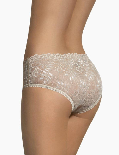 Кружевные трусы слипы Bas Bleu CLAIRE BEIGE, Цвет: бежевый, Размеры: S, изображение 2