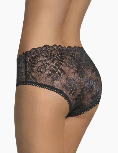 Кружевные трусы слипы Bas Bleu CLAIRE BLACK, Цвет: черный, Размеры: S, изображение 2