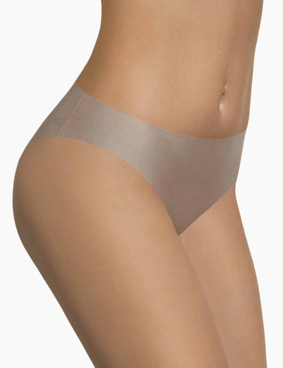 Бесшовные трусы слипы Bas Bleu EDITH PLUS BEIGE, Цвет: бежевый, Размеры: S, изображение 2