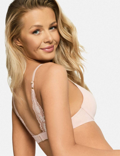 Гладкий бюстгальтер пуш-ап Esotiq ROMY 38824 бежевый, Цвет: бежевый, Размеры: 75D, изображение 2