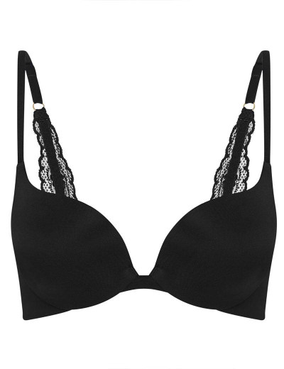 Гладкий бюстгальтер пуш-ап Esotiq ROMY 38824 черный, Цвет: черный, Размеры: 80C, изображение 3