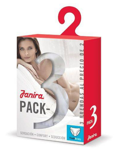 Хлопковые трусы макси Janira PACK-3 MAXI ESENCIAL 1031183 в наборе (3шт) nilo, Цвет: nilo (коричневый), Размеры: M, изображение 2