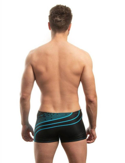 Пляжные боксеры с принтом Jolidon B608I голубой/черный, Цвет: голубой/черный TI, Размеры: M, изображение 2