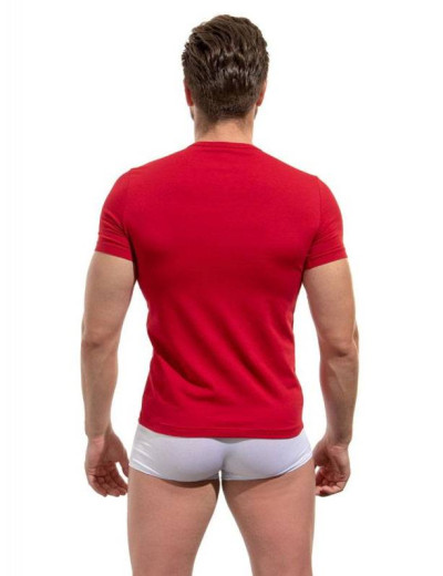 Футболка с треугольным вырезом Jolidon M17BL red, Цвет: red (красный), Размеры: L, изображение 2 Футболка с треугольным вырезом Jolidon M17BL red, Цвет: red (красный), Размеры: L, изображение 2