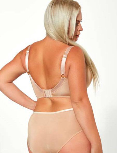 Трусы слипы высокие Kris Line OPAL high waist, Цвет: темно-бежевый, Размеры: 2XL, изображение 3