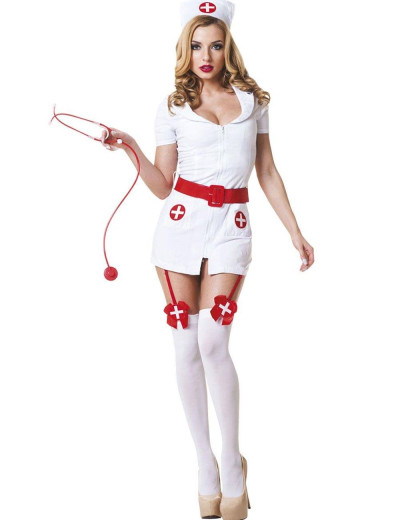 Ролевой костюм медсестры Le Frivole 02210 DOCTOR, Цвет: белый, Размеры: S/M, изображение 3