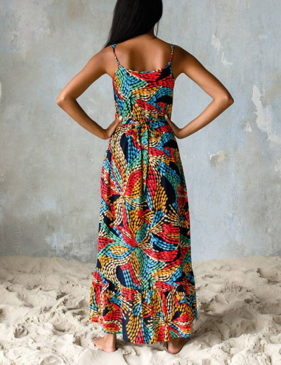 Платье-сарафан с удлиненным подолом Mia-Mia DOMINICA 16441, Цвет: принт 710, Размеры: L, изображение 2