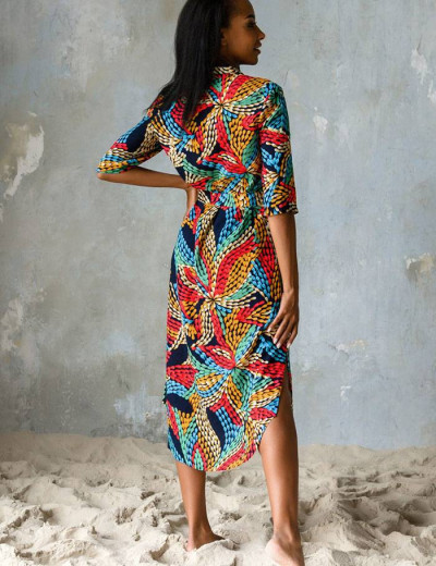 Удлиненная рубашка-халат Mia-Mia DOMINICA 16445, Цвет: принт 710, Размеры: S, изображение 2