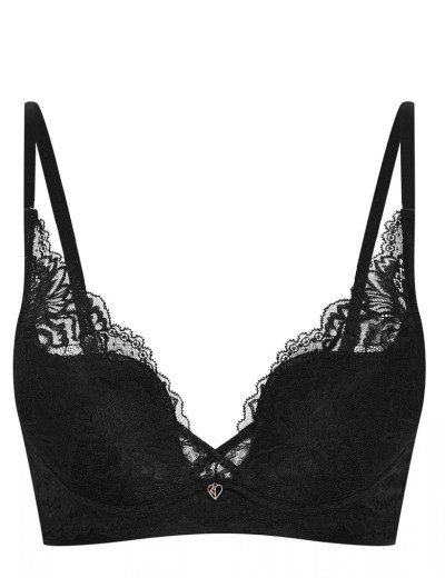 Бюстгальтер балконет пуш-ап Esotiq ABRI 39054 черный, Цвет: черный, Размеры: 65D, изображение 5