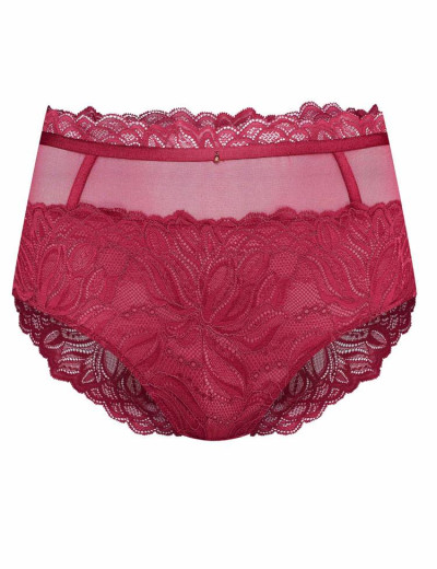 Высокие трусы слипы Esotiq ALLOURE 39173 вишневый, Цвет: вишневый, Размеры: 2XL, изображение 4