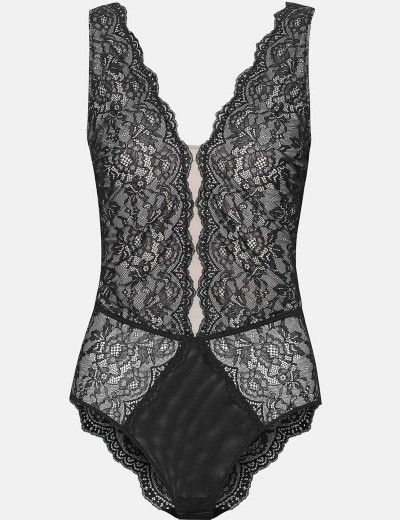 Боди Esotiq BODY PENELOPE 39353, Цвет: черный+бежевый, Размеры: S, изображение 4