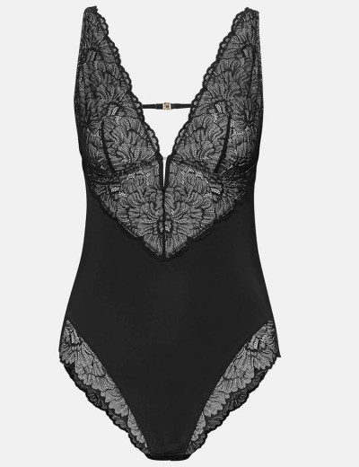 Боди Esotiq BODY POSSESION 39349, Цвет: черный+бежевый, Размеры: XL, изображение 3