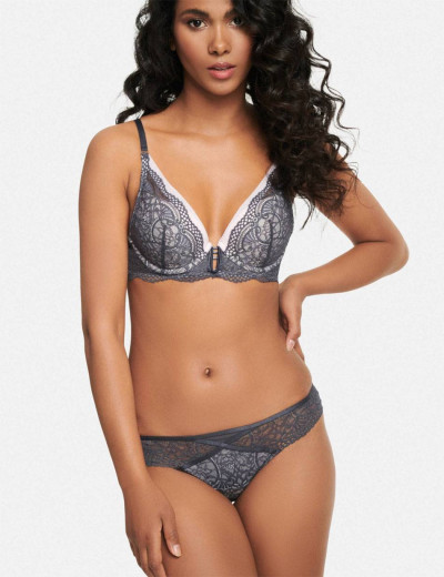 Трусы стринги Esotiq RANDA 39120 графитно-пудровый, Цвет: графитно-пудровый, Размеры: S, изображение 3