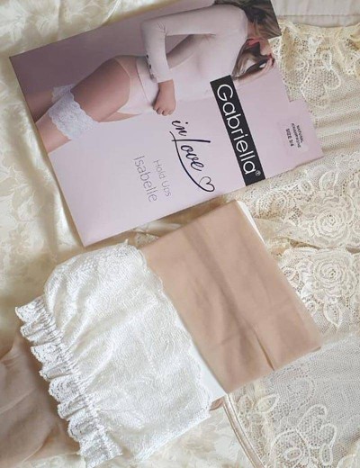 Чулки Gabriella 472 ISABELLE NATURAL/CHAMPAGNE 20 den, Цвет: телесный, Размеры: 3/4, изображение 6