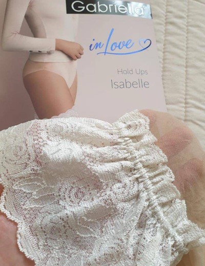 Чулки Gabriella 472 ISABELLE NATURAL/CHAMPAGNE 20 den, Цвет: телесный, Размеры: 3/4, изображение 4