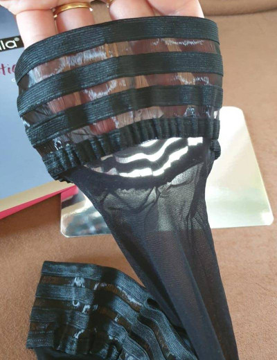 Чулки Gabriella 644 LUX EROTICA 20 den чёрный, Цвет: чёрный, Размеры: 1/2, изображение 5