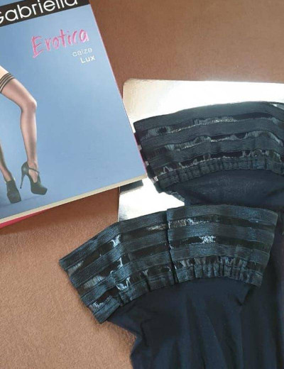 Чулки Gabriella 644 LUX EROTICA 20 den чёрный, Цвет: чёрный, Размеры: 1/2, изображение 6