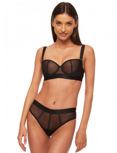 Трусы бразилиана Kinga MIST 840/2-B, Цвет: черный, Размеры: XL, изображение 4