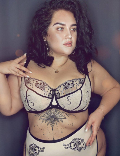 Бюстгальтер мягкий Kris Line SALMAH soft, Цвет: бежевый с черным, Размеры: 65J, изображение 2