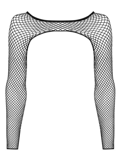 Откровенный топ - сетка Obsessive A 761, Цвет: черный, Размеры: S/M/L, изображение 4