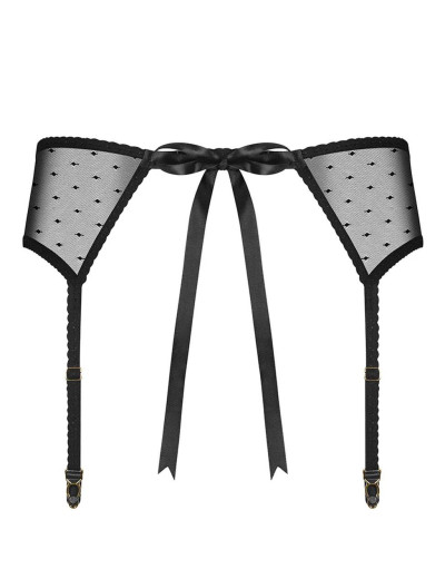 Пояс для чулок Obsessive BOWESSA GARTER BELT, Цвет: черный, Размеры: L/XL, изображение 4