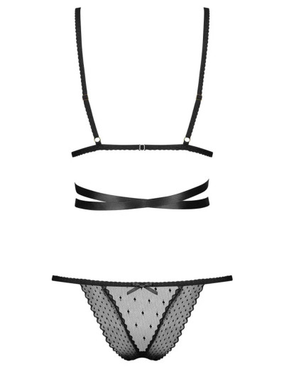 Сексуальный комплект Obsessive BOWESSA SET, Цвет: черный, Размеры: S/M, изображение 4