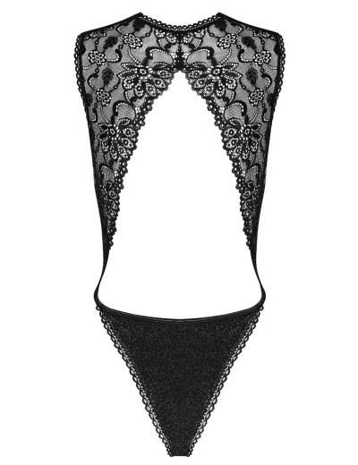 Соблазнительное боди Obsessive ELISETTA TEDDY, Цвет: черный, Размеры: S/M, изображение 4