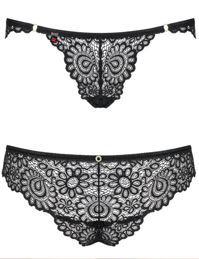 Эротические трусики Obsessive MIXTY PANTIES, Цвет: черный, Размеры: L/XL, изображение 3