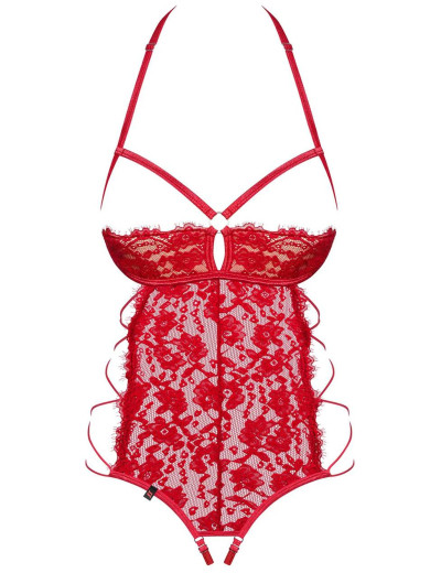 Откровенное боди Obsessive REDIOSA TEDDY, Цвет: красный, Размеры: S/M, изображение 3