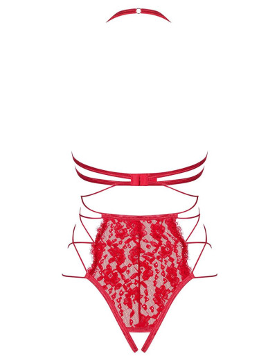 Откровенное боди Obsessive REDIOSA TEDDY, Цвет: красный, Размеры: S/M, изображение 4