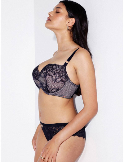 Бюстгальтер балконет Alles GISELLE U/W, Цвет: темно-синий, Размеры: 65F, изображение 3