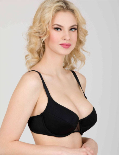 Гладкий бюстгальтер Aveline 660370 черный, Цвет: черный, Размеры: 70D, изображение 3