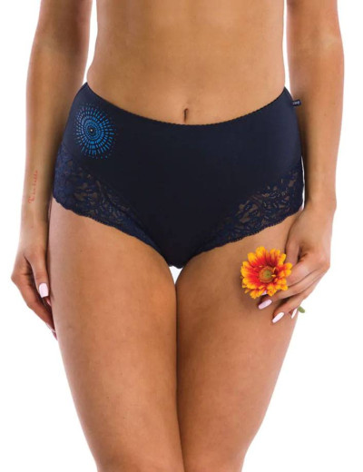 Набор трусов слипов с завышенной талией Key LPF 099 B21 (2 шт), Цвет: темно-синий, Размеры: XL, изображение 2