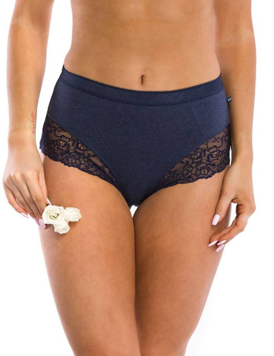 Набор трусов слипов с завышенной талией Key LPF 248 B21 (2 шт), Цвет: синий+бордо, Размеры: M, изображение 2