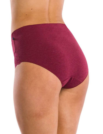 Набор трусов слипов с завышенной талией Key LPF 248 B21 (2 шт), Цвет: синий+бордо, Размеры: M, изображение 3