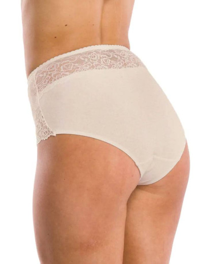 Набор трусов слипов с завышенной талией Key LPF 280 B21 (2 шт) бежевый, Цвет: бежевый, Размеры: M, изображение 2